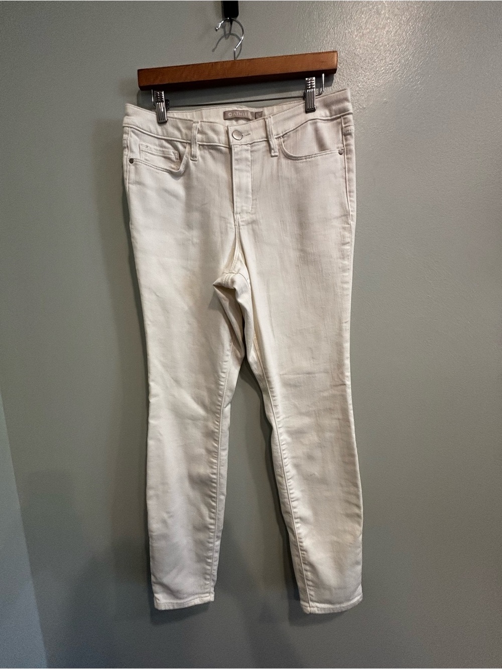 Athleta 10 Off-White Skinny Jeans